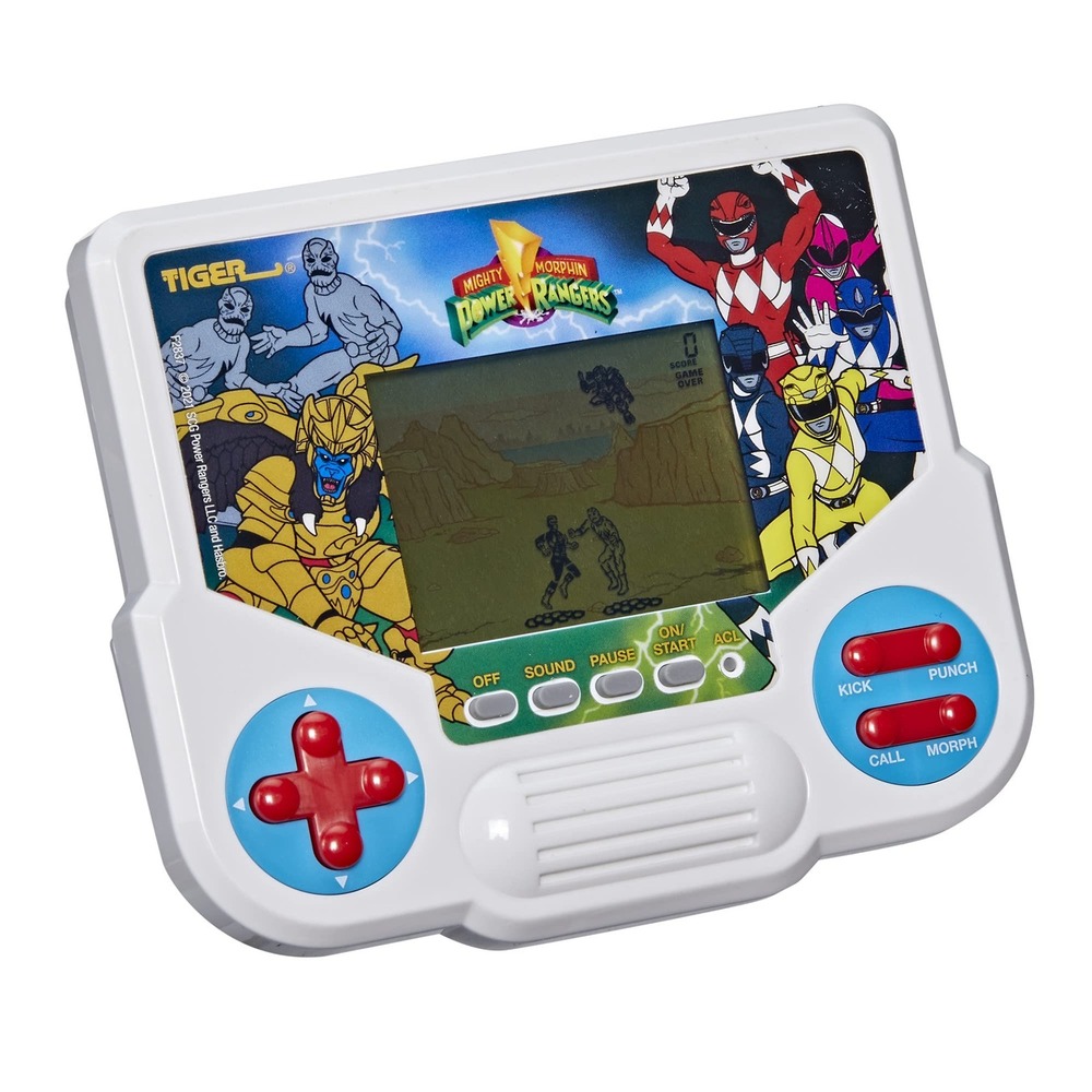 Tiger Power Rangers Handheld‎ Game White Plastic 1988 Vintage